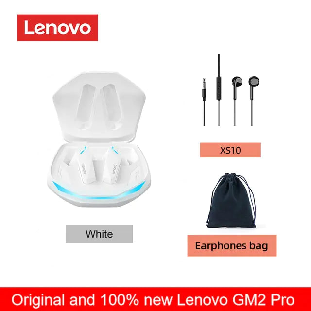 Lenovo – écouteurs sans fil Bluetooth GM2 Pro 5.3, oreillettes d'origine, faible latence, appel HD, casque de jeu double Mode avec micro 