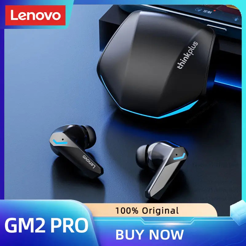 Lenovo – écouteurs sans fil Bluetooth GM2 Pro 5.3, oreillettes d'origine, faible latence, appel HD, casque de jeu double Mode avec micro 