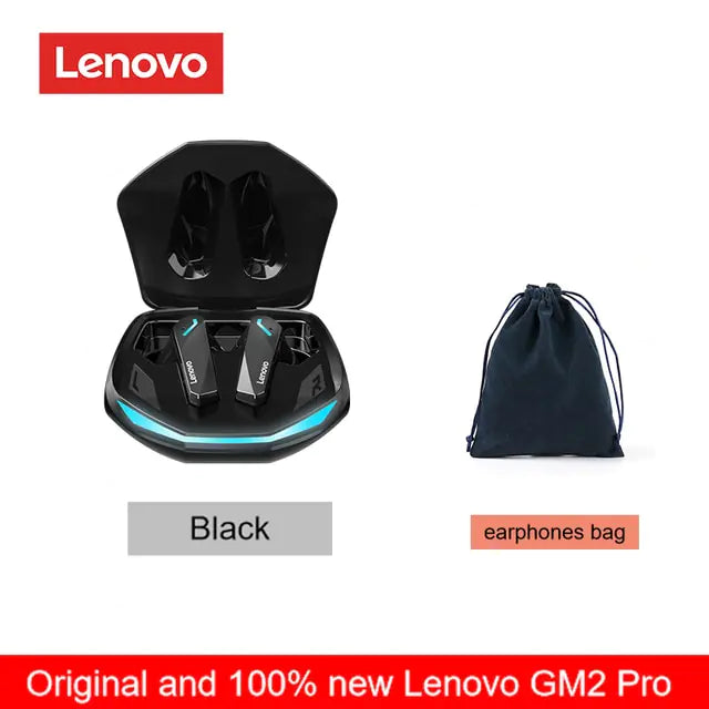 Lenovo – écouteurs sans fil Bluetooth GM2 Pro 5.3, oreillettes d'origine, faible latence, appel HD, casque de jeu double Mode avec micro 