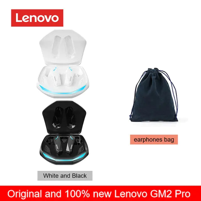 Lenovo – écouteurs sans fil Bluetooth GM2 Pro 5.3, oreillettes d'origine, faible latence, appel HD, casque de jeu double Mode avec micro 