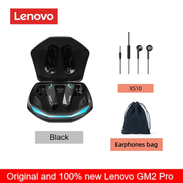 Lenovo – écouteurs sans fil Bluetooth GM2 Pro 5.3, oreillettes d'origine, faible latence, appel HD, casque de jeu double Mode avec micro 