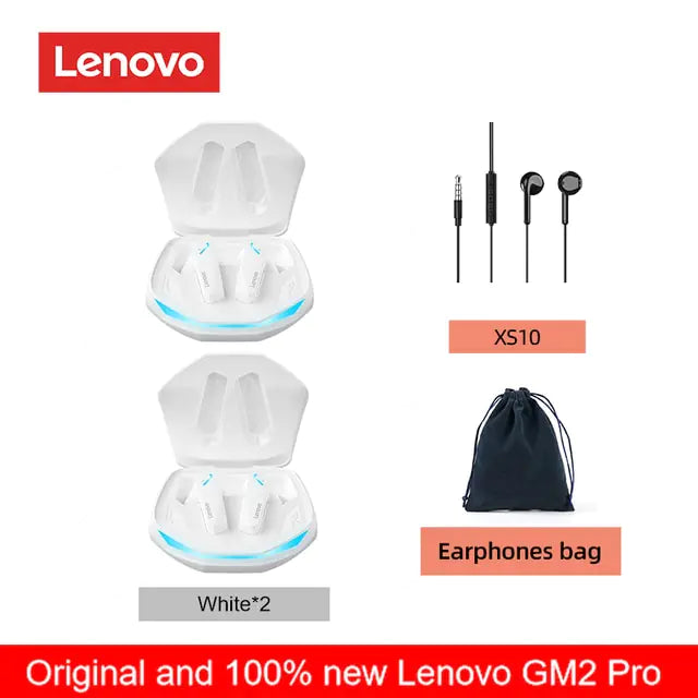 Lenovo – écouteurs sans fil Bluetooth GM2 Pro 5.3, oreillettes d'origine, faible latence, appel HD, casque de jeu double Mode avec micro 