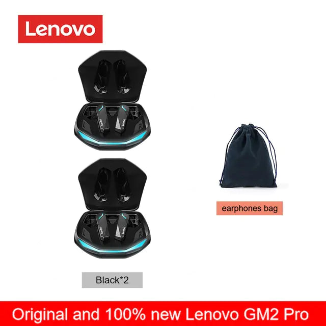 Lenovo – écouteurs sans fil Bluetooth GM2 Pro 5.3, oreillettes d'origine, faible latence, appel HD, casque de jeu double Mode avec micro 