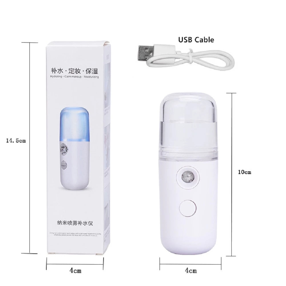 Pulvérisateur facial à brume rechargeable